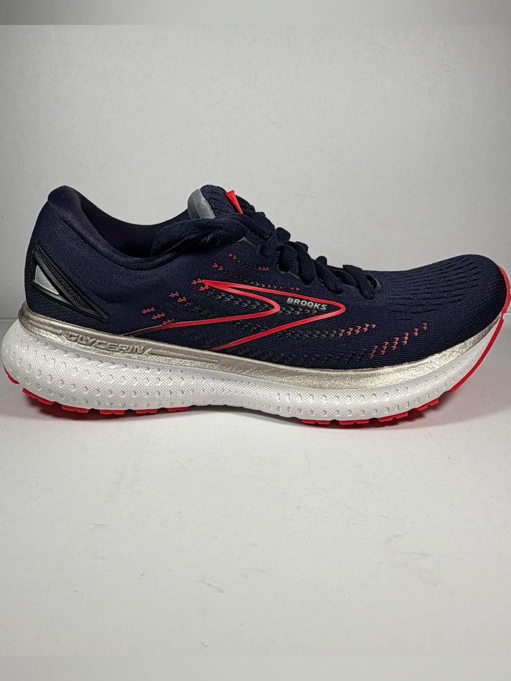 Brooks Glycerin 19 Women's Running Shoes-Size 6.5 B-Navy & Pink -Neutral Cushion - Picture 8 of 15